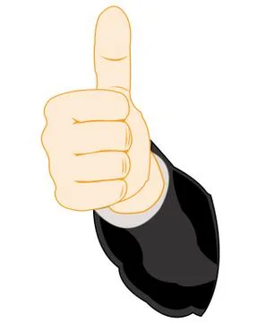 Gesture finger on hand Illustrazione stock