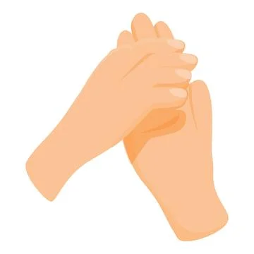 Gesture handclap icon cartoon vector. Show applause Stock Illustration
