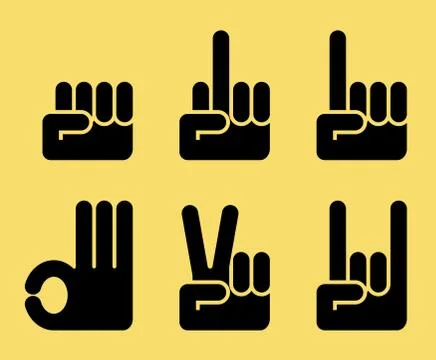 Gesture hands 스톡 일러스트