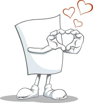 Gesture heart symbol by hands. Stock Illustration