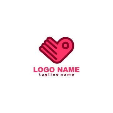 Gesture like love logo design vector Stock Illustration