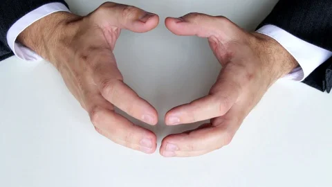 Gesture of male hands Stock Footage 129041935