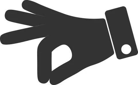 Gesture with a man's hand in a suit close-up. Take an object, subject, elemen Stock Illustration