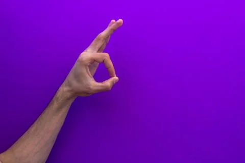 Gesture okay, everything will be fine Stock Photos