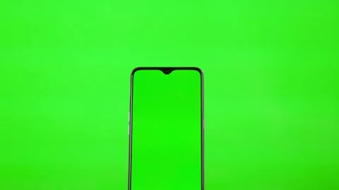 Gesture Pack. The Hand Slides Zooms Flips Drags Touches Fingers on a Green Backg Stock Footage 146890931