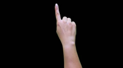 Gesture Prekeyed Female Stock Footage 12123512