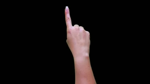 Gesture Prekeyed Female Stock Footage 12123537