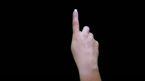 Gesture Prekeyed Female Stock Footage 12123552