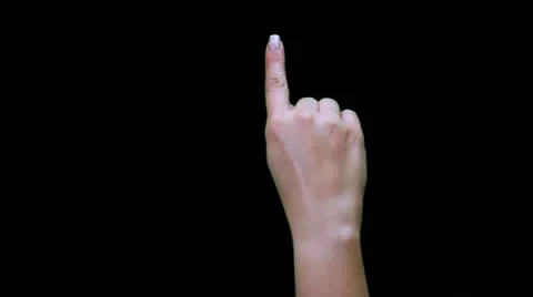 Gesture Prekeyed Female Stock Footage 12123556