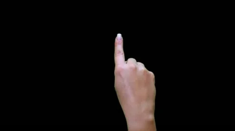 Gesture Prekeyed Female inkl. Alpha Mask Stock Footage