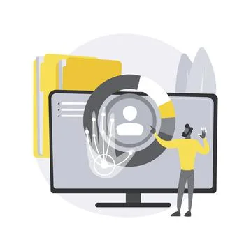 Gesture recognition abstract concept vector illustration. Stock Illustration
