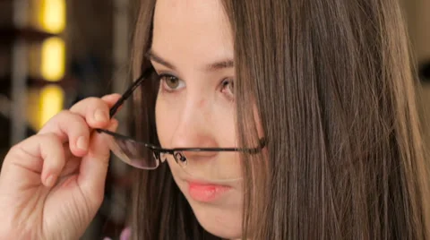 Gesture of take off the stectacles Stock Footage 62314242