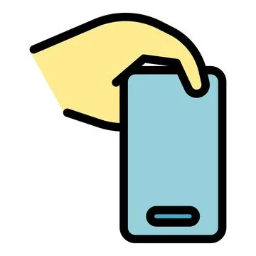Gesture taking phone icon vector flat イラスト素材