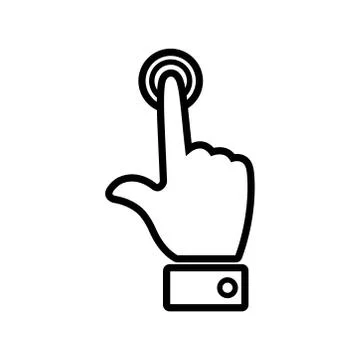Gesture - touch screen icon vector design template Stock Illustration
