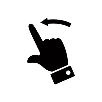 Gesture - touch screen icon vector design template Stock Illustration