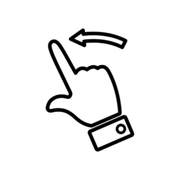 Gesture - touch screen icon vector design template Stock Illustration