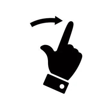 Gesture - touch screen icon vector design template Stock Illustration