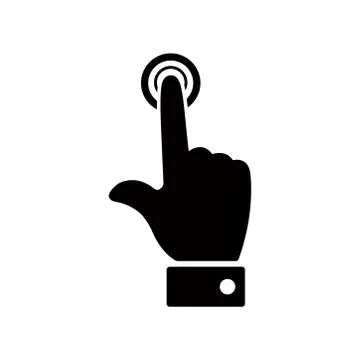 Gesture - touch screen icon vector design template Illustrazione stock