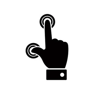Gesture - touch screen icon vector design template Stock Illustration