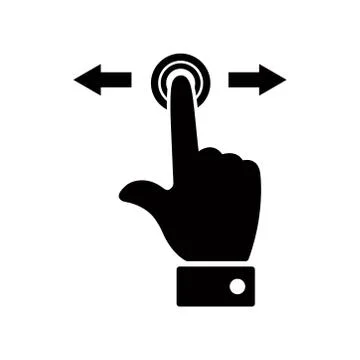 Gesture - touch screen icon vector design template Stock Illustration