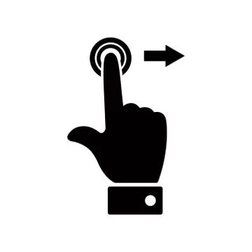 Gesture - touch screen icon vector design template Stock Illustration
