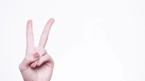 Gesture of victory Stock-Footage 45803852