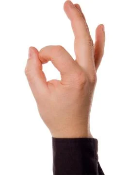 Gesture(clipping path included) Stock Photos