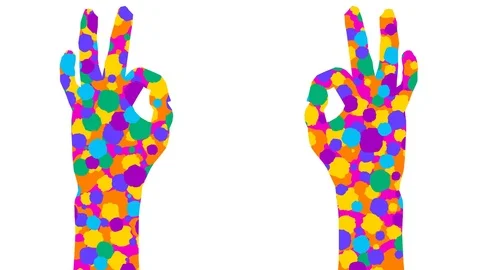 Gestures collection. 4 different animations. Alpha channel. Alpha matte. 4K. Stock Footage 79616800