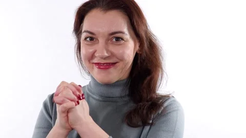 Gestures concept. Rubbing the palm together is a way in which people non verb Stock Footage 204854201