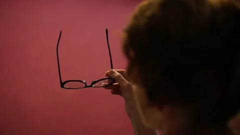 Gestures with glasses in hand Stock Footage 177092146