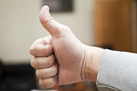 Gestures by hands Stock Photos