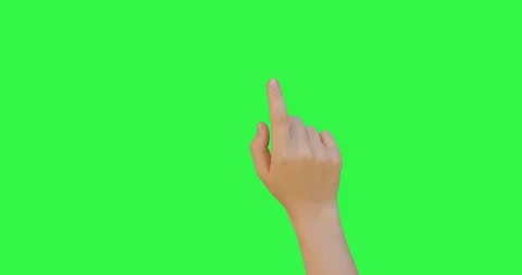 Gestures pack. Female hand touching, clicking, tapping, sliding, swiping  Видео 130072422