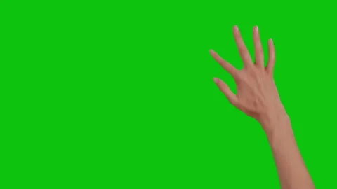 Gestures pack. Female hand touching, clicking, tapping, sliding, dragging and Stock Footage 156349450