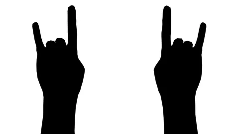 Gestures set. 4 different animations. Alpha channel. Alpha matte. 4K. Stock Footage