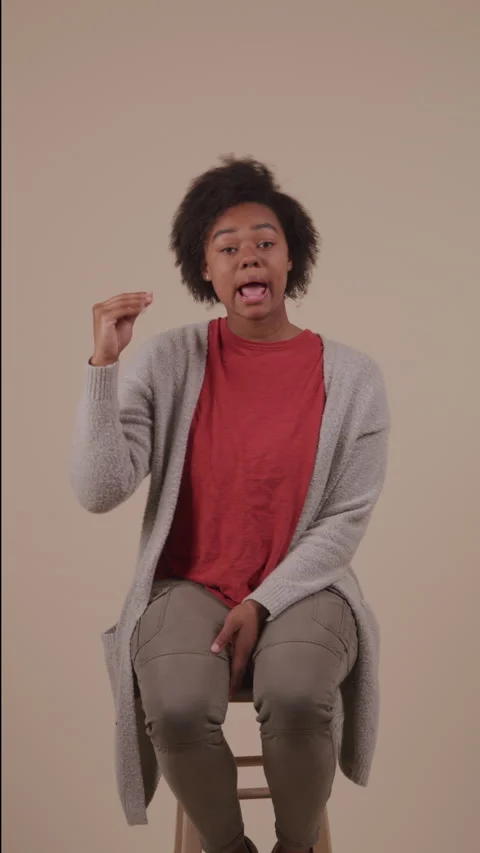 Gesturing Blah Blah Blah Stock Footage 208765458