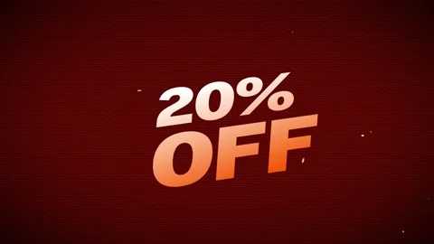 Get 20% OFF Limited Time Offer | Hot Sale Promo Video with Fire Effect Stock Footage 311064962