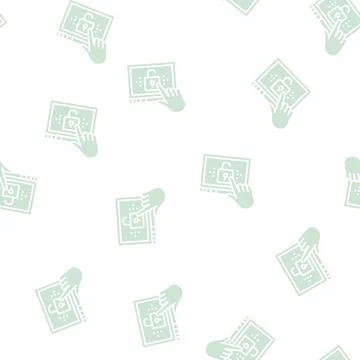 Get access registration glyph seamless pattern イラスト素材