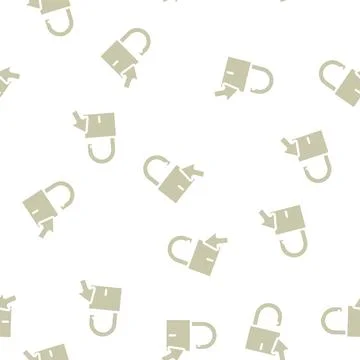 Get access registration glyph vector seamless pattern Illustrazione stock