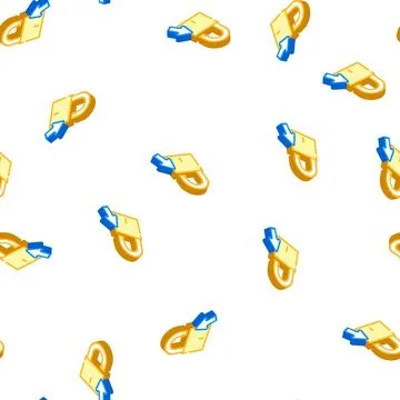Get access registration isometric icon seamless pattern Stock Illustration