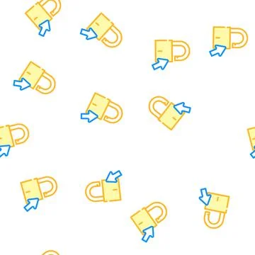 Get access registration vector seamless pattern Illustrazione stock