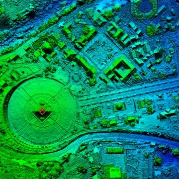 Get accurate photogrammetry data with our high resolution orthorectified aerial Foto stock