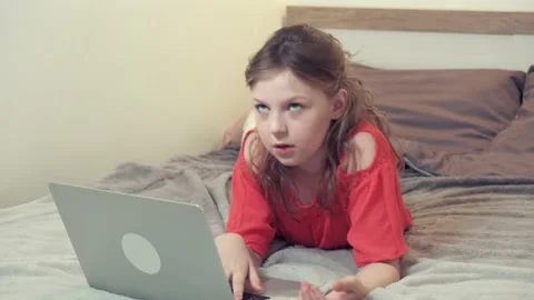 Get angry, can't complete the task. To do homework. Stock Footage 138296260