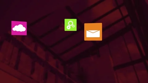 Get the app interface menu with alpha channel Stock Footage 330771631
