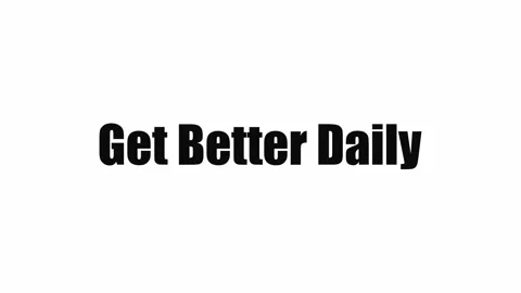 Get Better Daily Motivational Text Animation Stock Footage 340106563