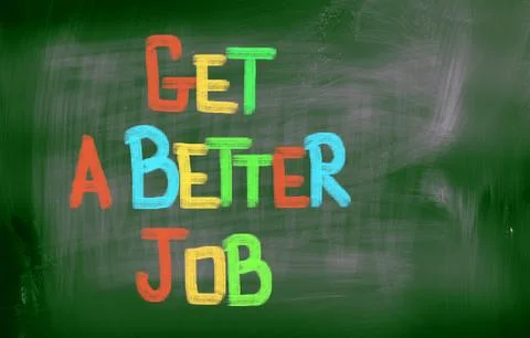 Get a better job concept Stock Illustration