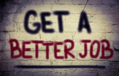 Get a better job concept Stock Illustration