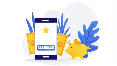 Get Cashback From Bank Application And Save Money Stock Footage 232199102