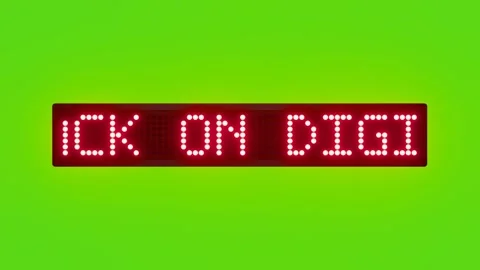 GET CASHBACK ON DIGITAL PAYMENTS Scrolling Red Dot Matrix LED Text Animation on Stock Footage 317365368