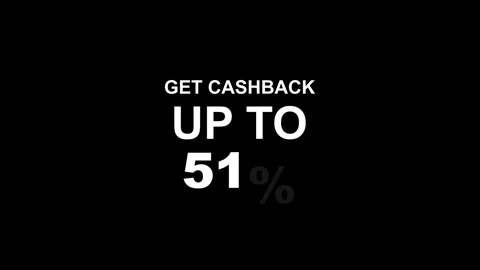 A get cashback text notification graphic high quality 4K stock video Stock-Footage 339781941