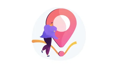 Get directions 4K loop animation Stock Footage 132925175